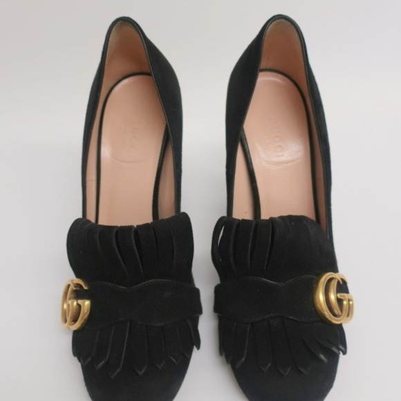 Gucci Marmont Kiltie Loafer Pump - Picture 3 of 7